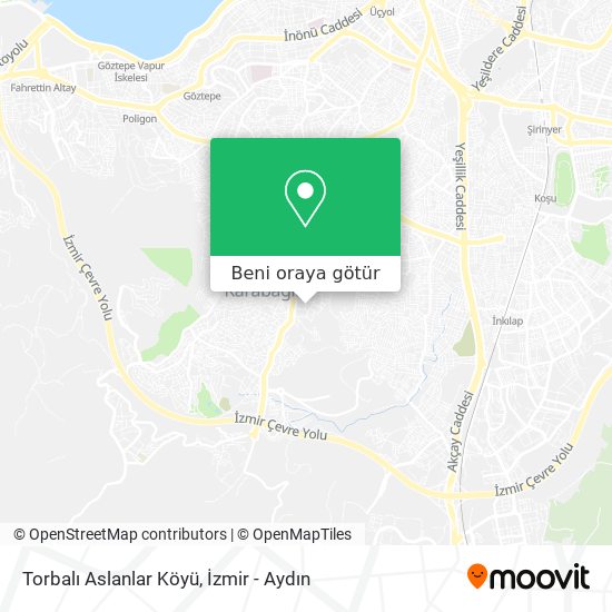 Torbalı Aslanlar Köyü harita