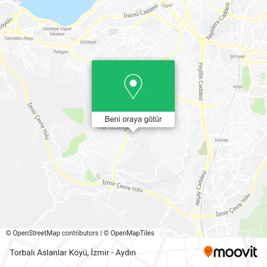 Torbalı Aslanlar Köyü harita