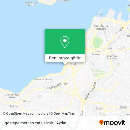 göztepe mercan cafe harita