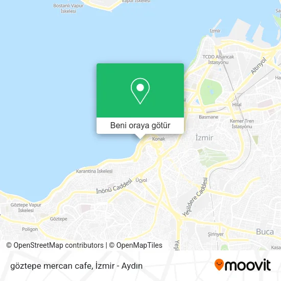göztepe mercan cafe harita