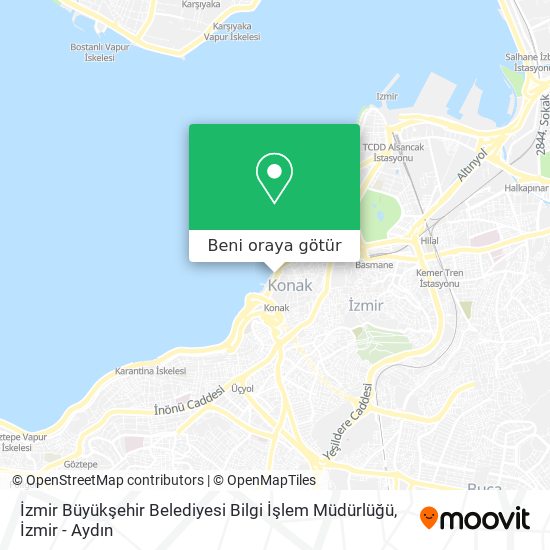 İzmir Büyükşehir Belediyesi Bilgi İşlem Müdürlüğü harita