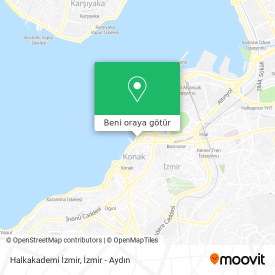 Halkakademi İzmir harita