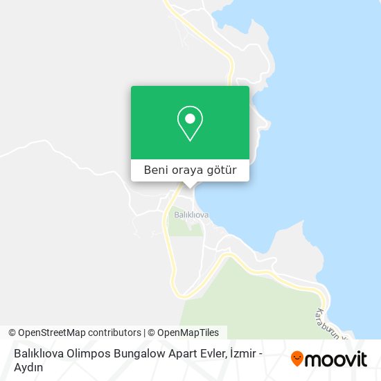 Balıklıova Olimpos Bungalow Apart Evler harita