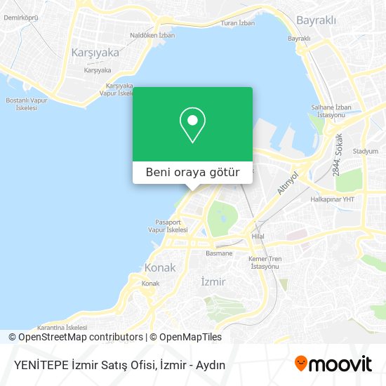 YENİTEPE İzmir Satış Ofisi harita