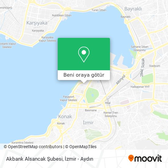 Akbank Alsancak Şubesi harita