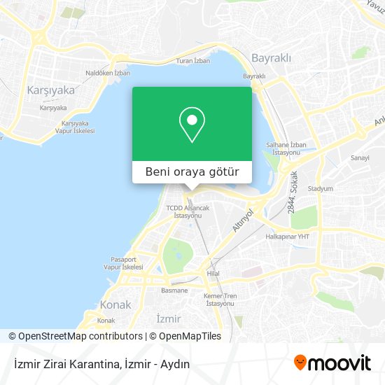 İzmir Zirai Karantina harita