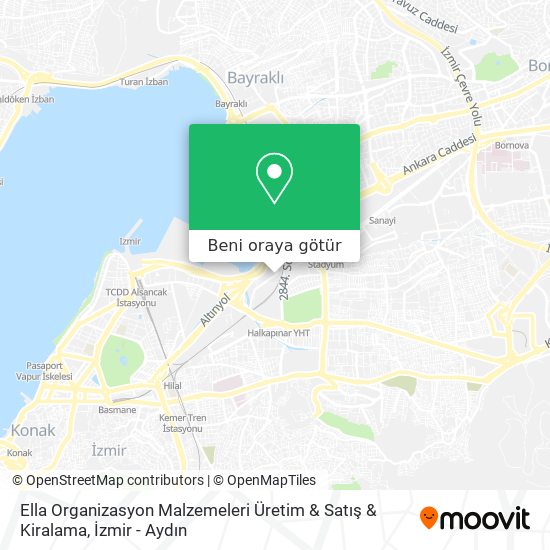 Ella Organizasyon Malzemeleri Üretim & Satış & Kiralama harita