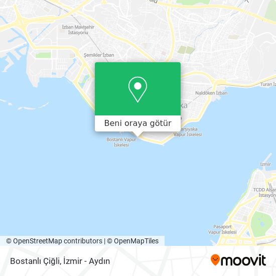 Bostanlı Çiğli harita