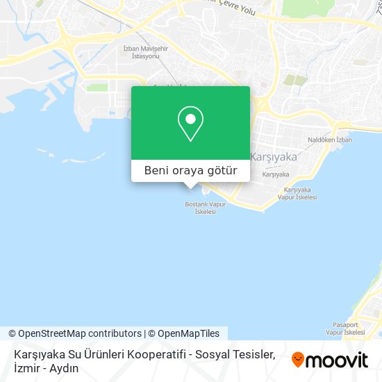 Karşıyaka Su Ürünleri Kooperatifi - Sosyal Tesisler harita