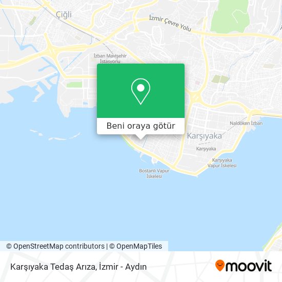 Karşıyaka Tedaş Arıza harita