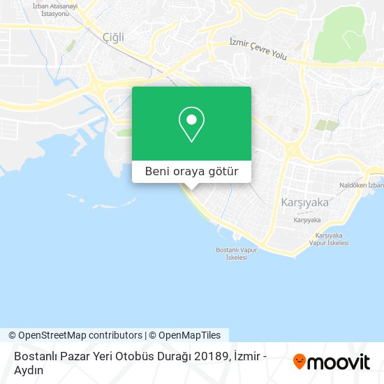 Bostanlı  Pazar  Yeri Otobüs  Durağı  20189 harita