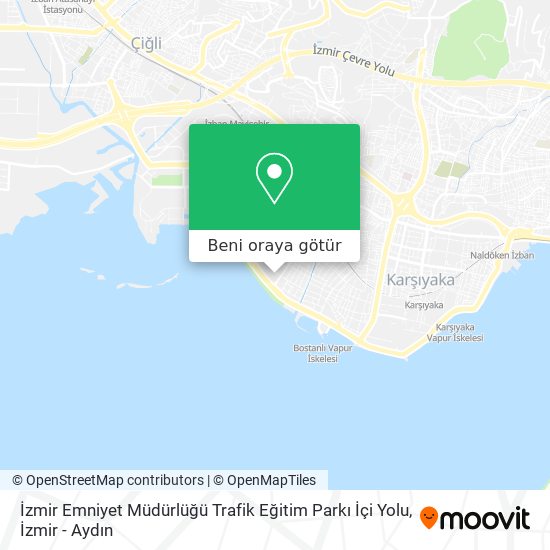 İzmir Emniyet Müdürlüğü Trafik Eğitim Parkı İçi Yolu harita