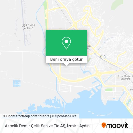 Akçelik Demir Çelik San ve Tic AŞ harita