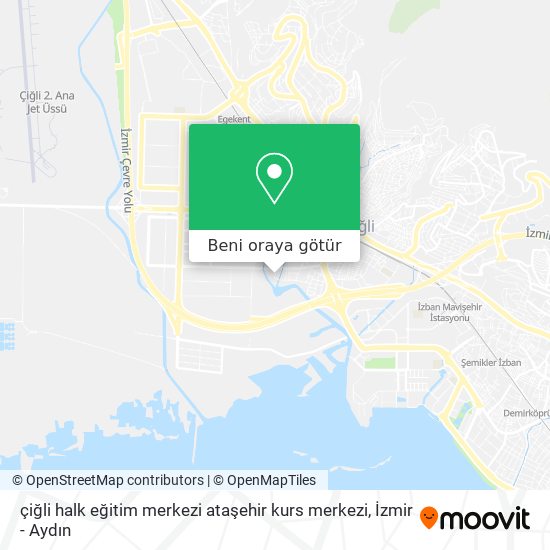 çiğli halk eğitim merkezi ataşehir kurs merkezi harita