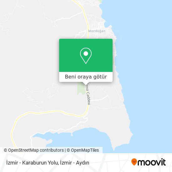 İzmir - Karaburun Yolu harita
