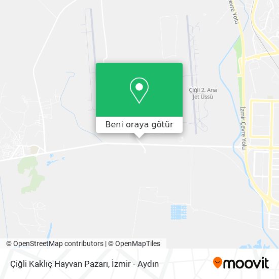 Çiğli Kaklıç Hayvan Pazarı harita