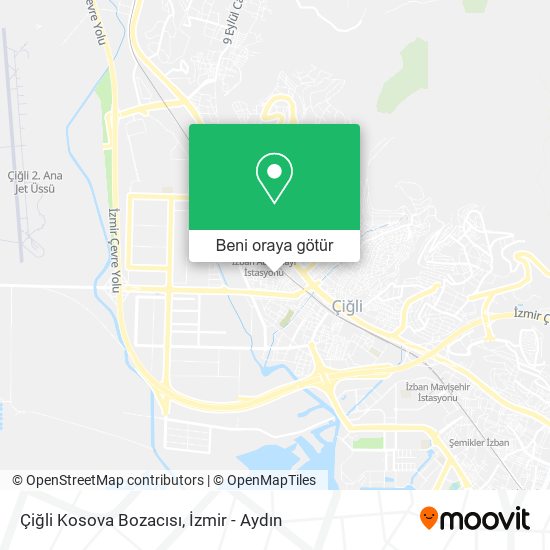 Çiğli Kosova Bozacısı harita