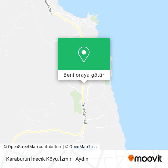 Karaburun İnecik Köyü harita