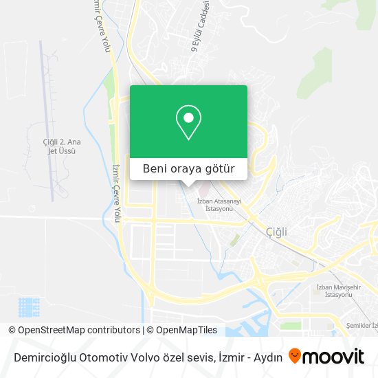 Demircioğlu Otomotiv Volvo özel sevis harita
