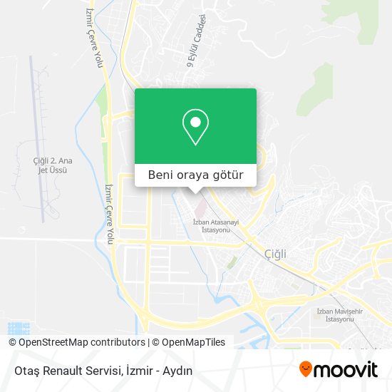Otaş Renault Servisi harita