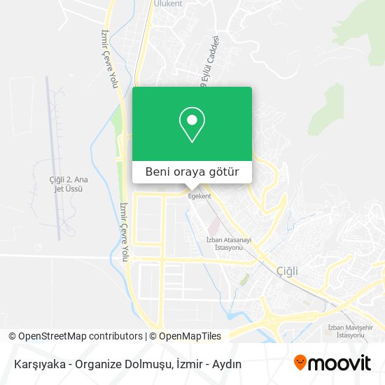 Karşıyaka - Organize Dolmuşu harita