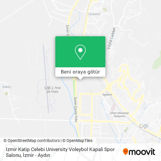 Izmir Katip Celebi University Voleybol Kapali Spor Salonu harita