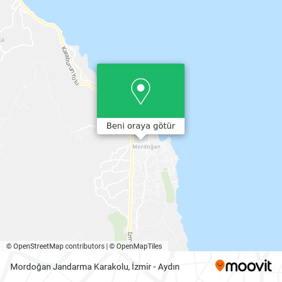 Mordoğan Jandarma Karakolu harita