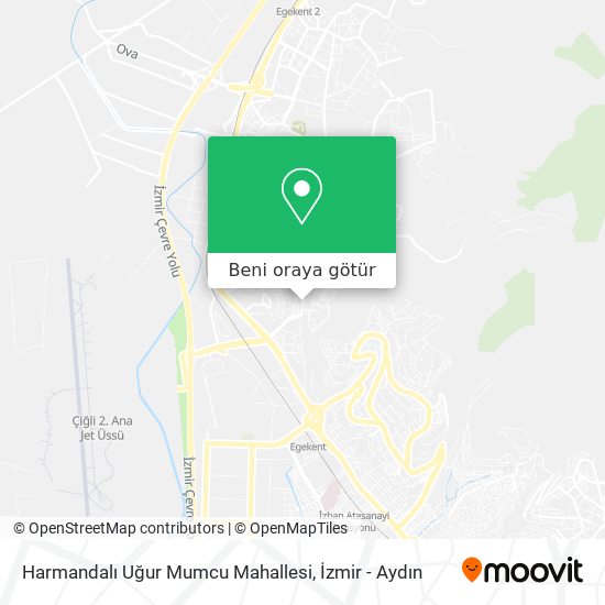 Harmandalı Uğur Mumcu Mahallesi harita
