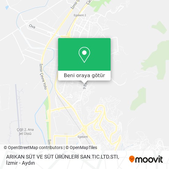 ARIKAN SÜT VE SÜT ÜRÜNLERİ SAN.TIC.LTD.STI harita