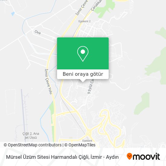Mürsel Üzüm Sitesi Harmandalı  Çiğli harita