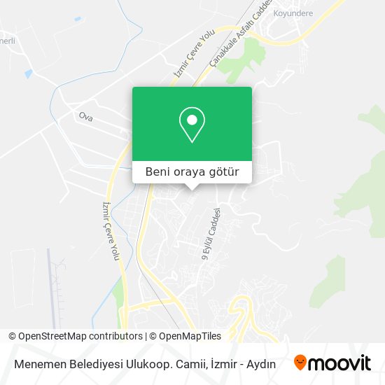 Menemen Belediyesi Ulukoop. Camii harita