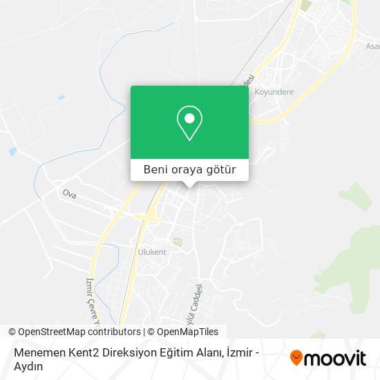 Menemen Kent2 Direksiyon Eğitim Alanı harita