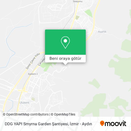 DDG YAPI Smyrna Garden Şantiyesi harita