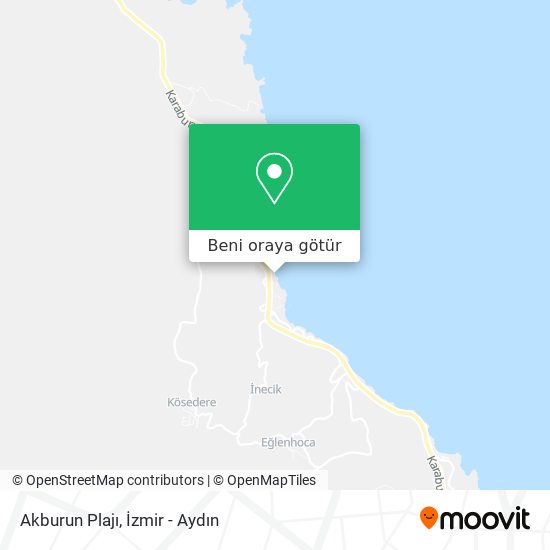 Akburun Plajı harita