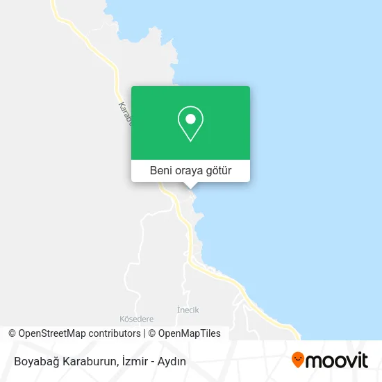 Boyabağ Karaburun harita