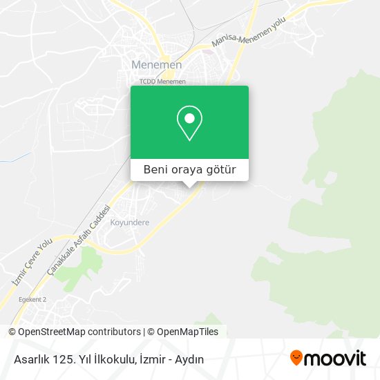 Asarlık 125. Yıl İlkokulu harita
