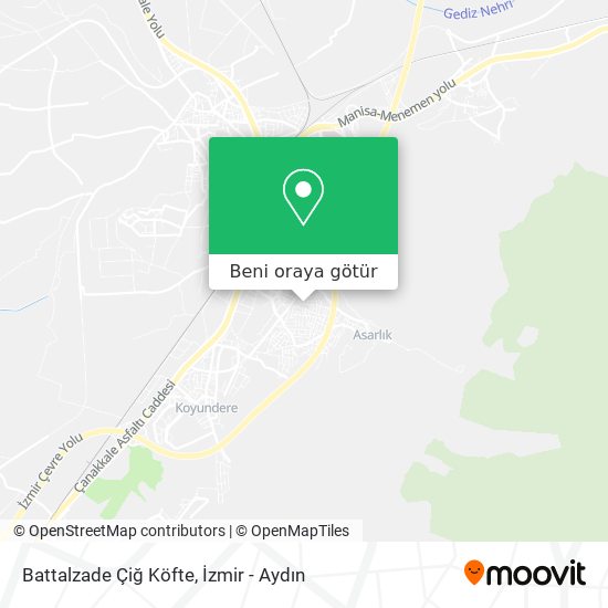 Battalzade Çiğ Köfte harita