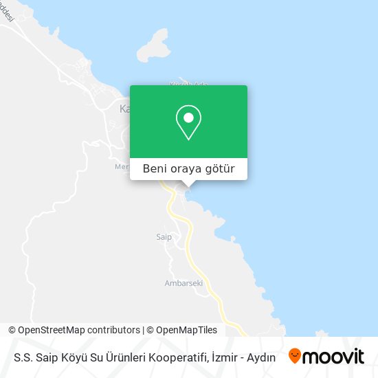 S.S. Saip Köyü Su Ürünleri Kooperatifi harita