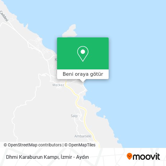 Dhmi Karaburun Kampı harita