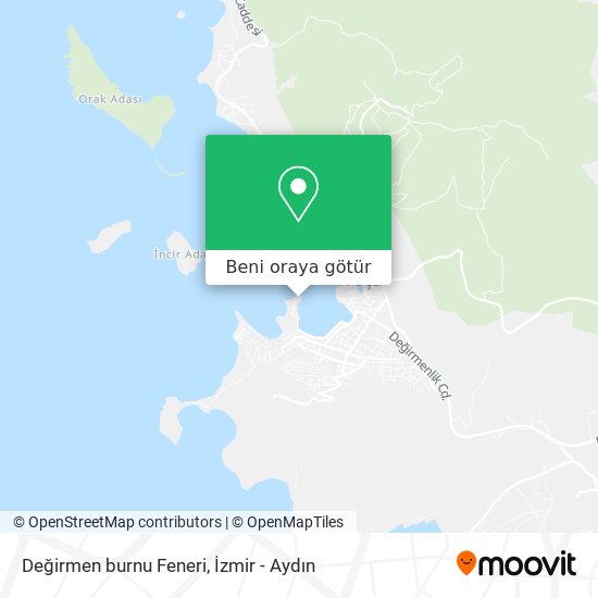 Değirmen burnu Feneri harita