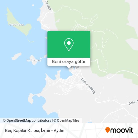 Beş Kapılar Kalesi harita