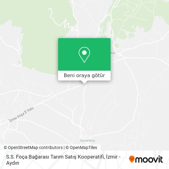 S.S. Foça Bağarası Tarım Satış Kooperatifi harita