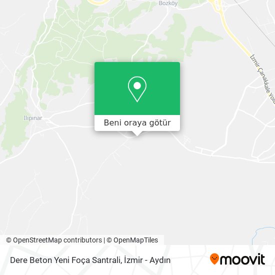 Dere Beton Yeni Foça Santrali harita