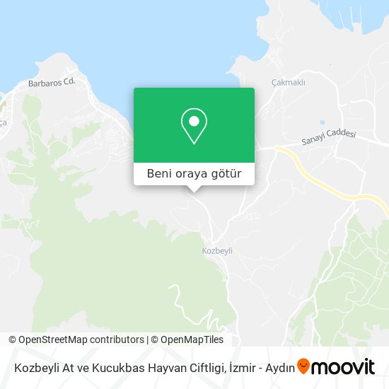 Kozbeyli At ve Kucukbas Hayvan Ciftligi harita
