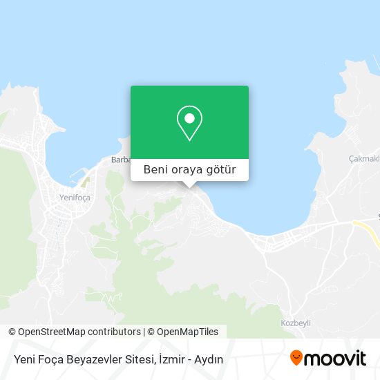 Yeni Foça Beyazevler Sitesi harita