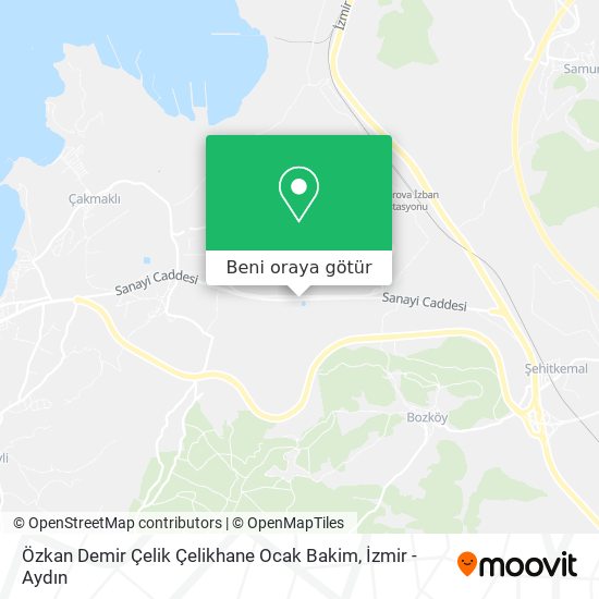 Özkan Demir Çelik Çelikhane Ocak Bakim harita