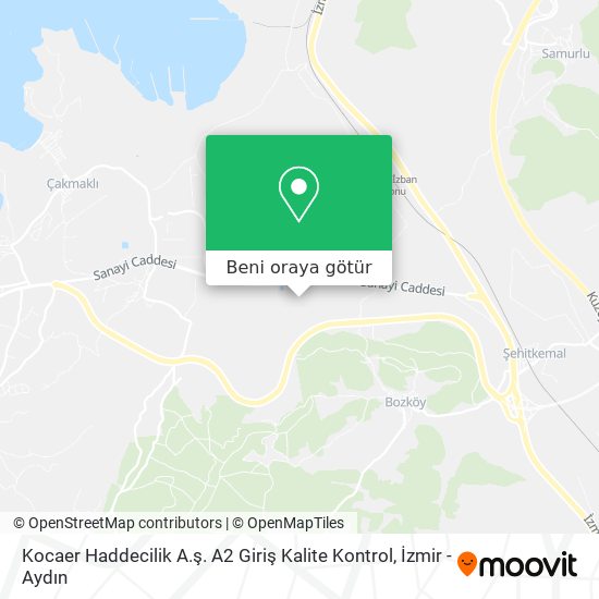 Kocaer Haddecilik A.ş. A2 Giriş Kalite Kontrol harita