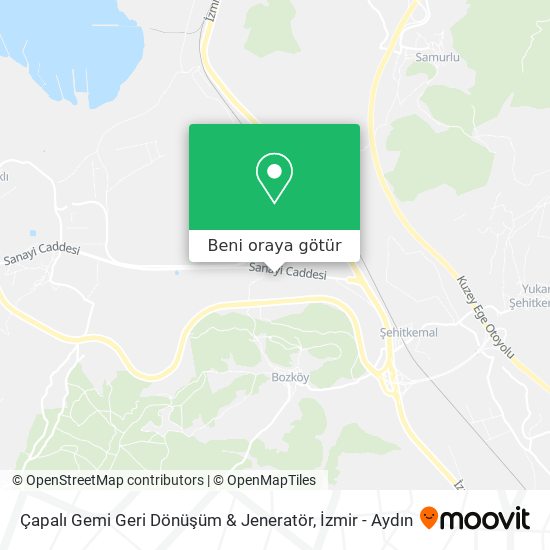 Çapalı Gemi Geri Dönüşüm & Jeneratör harita