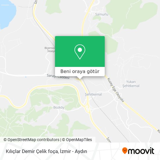 Kılıçlar Demir Çelik foça harita