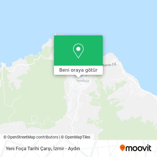 Yeni Foça Tarihi Çarşı harita